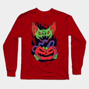 vampire pumpkin Long Sleeve T-Shirt